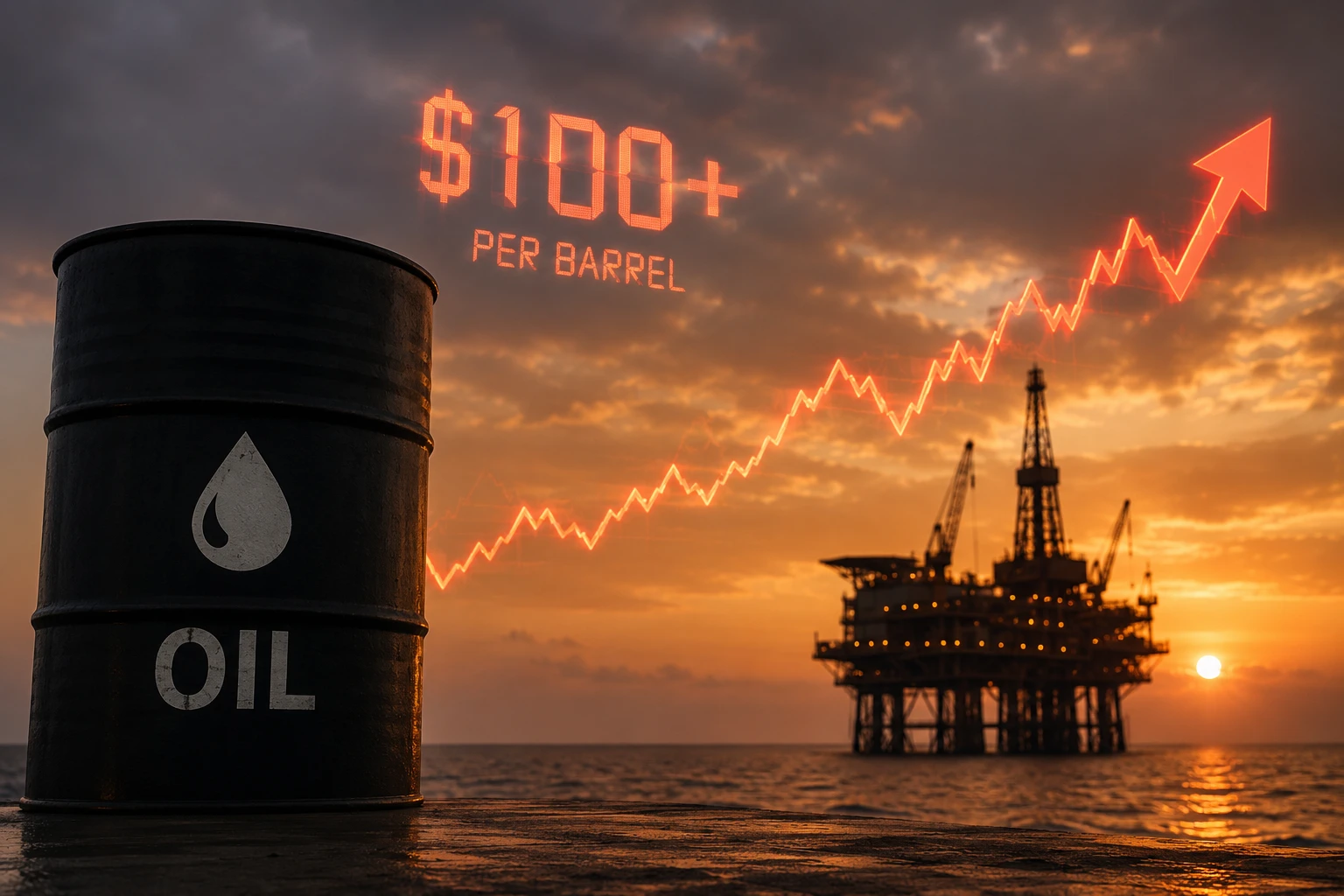 Brent выше $105, Ормуз заблокирован, дизель в США перевалил за $6